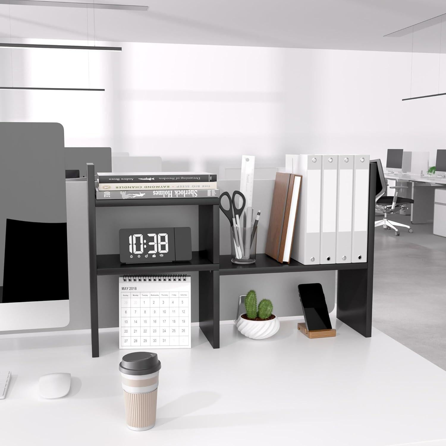 Organizador de Escritorio Jerry & Maggie Ajustable Madera Natural