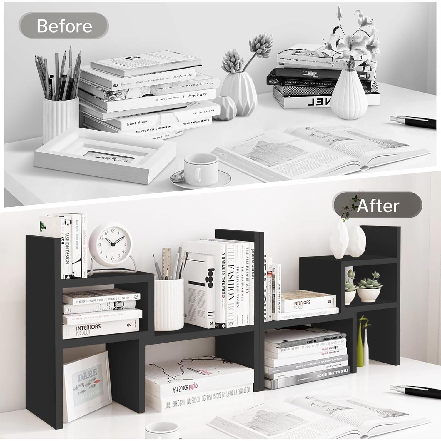 Organizador de Escritorio Jerry & Maggie Ajustable Madera Natural