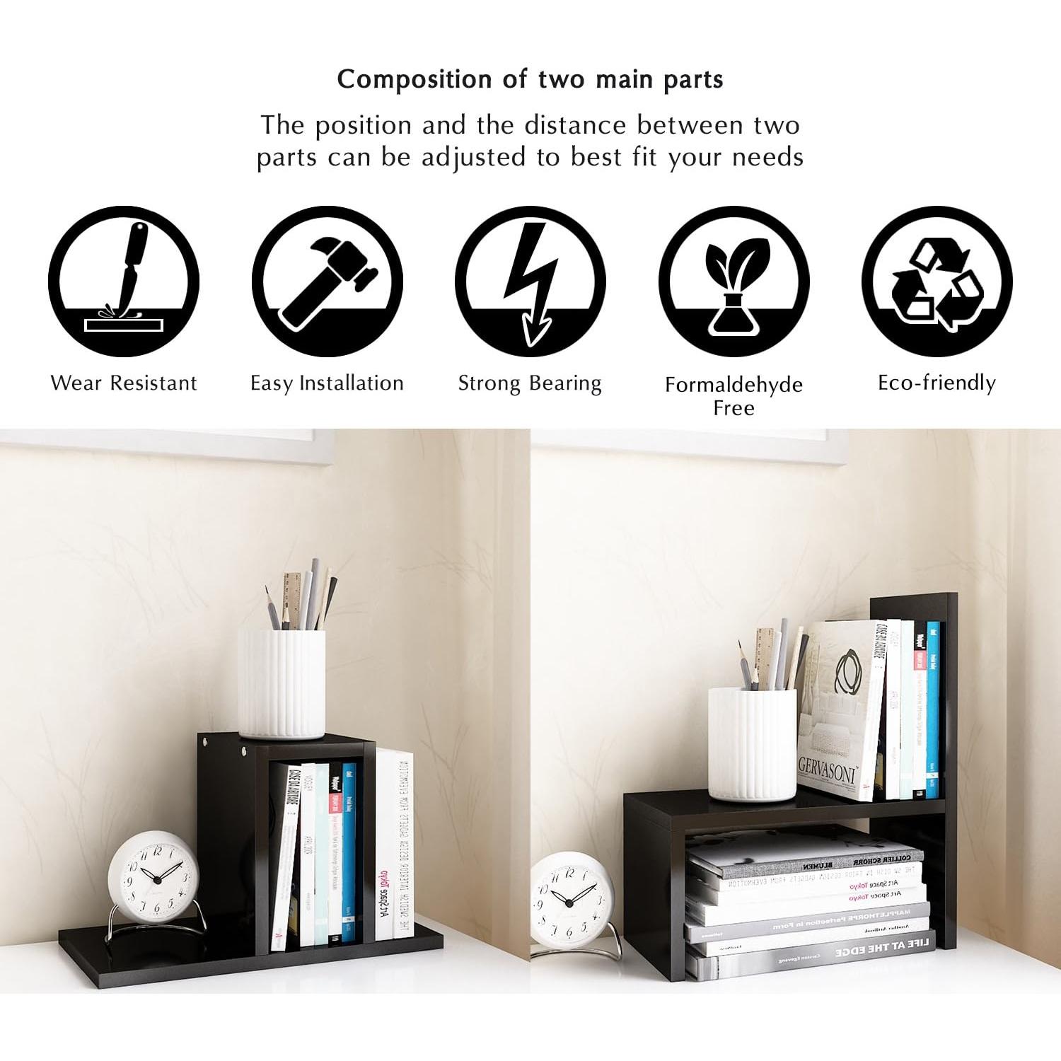 Organizador de Escritorio Jerry & Maggie Ajustable Madera Natural