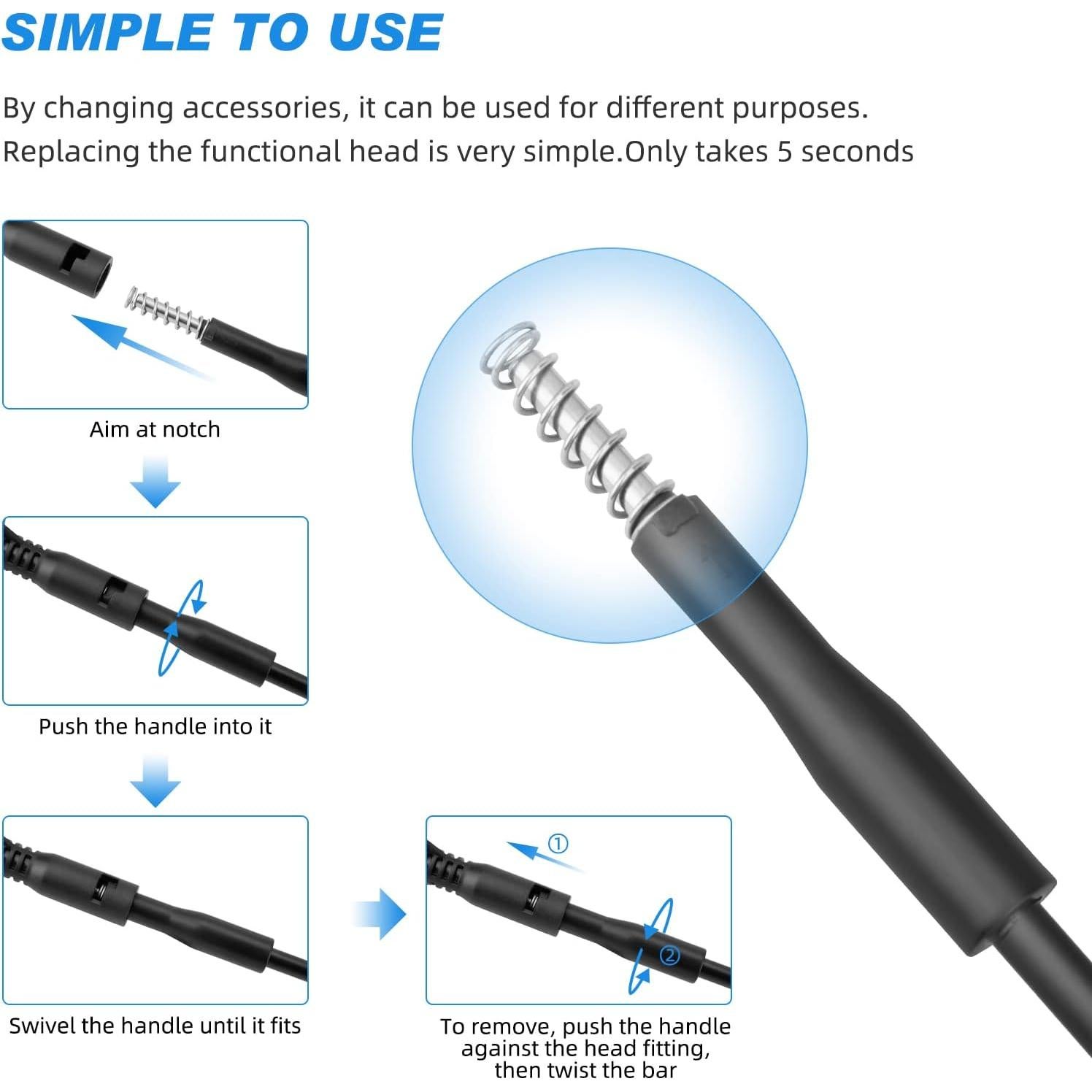 Kit de Limpieza de Acuario Hygger Pequeño 4 en 1 - S