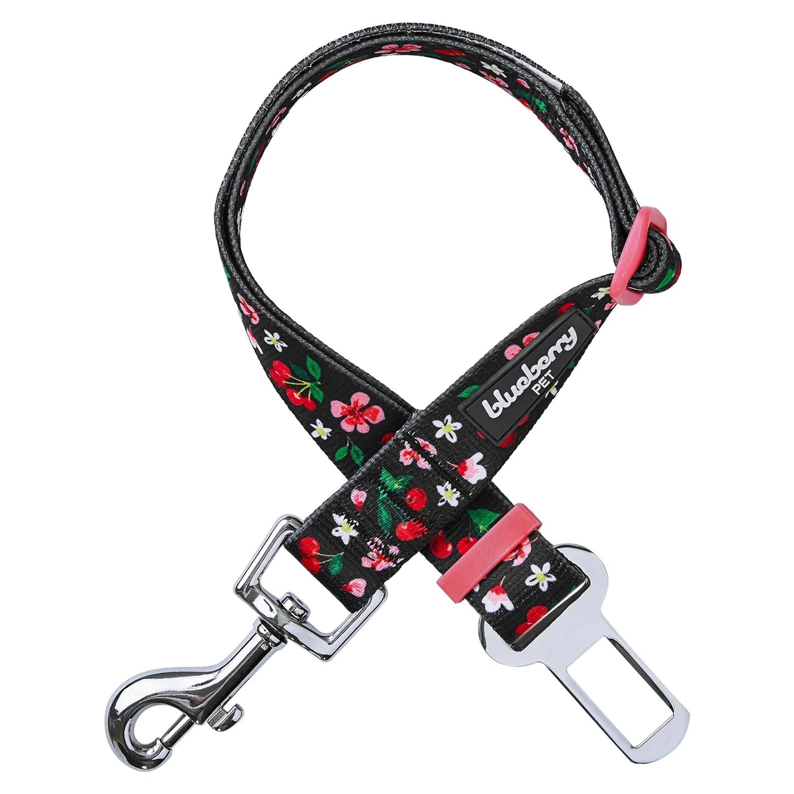 Cinturón de Seguridad Ajustable Blueberry Pet Negro 42-65 cm
