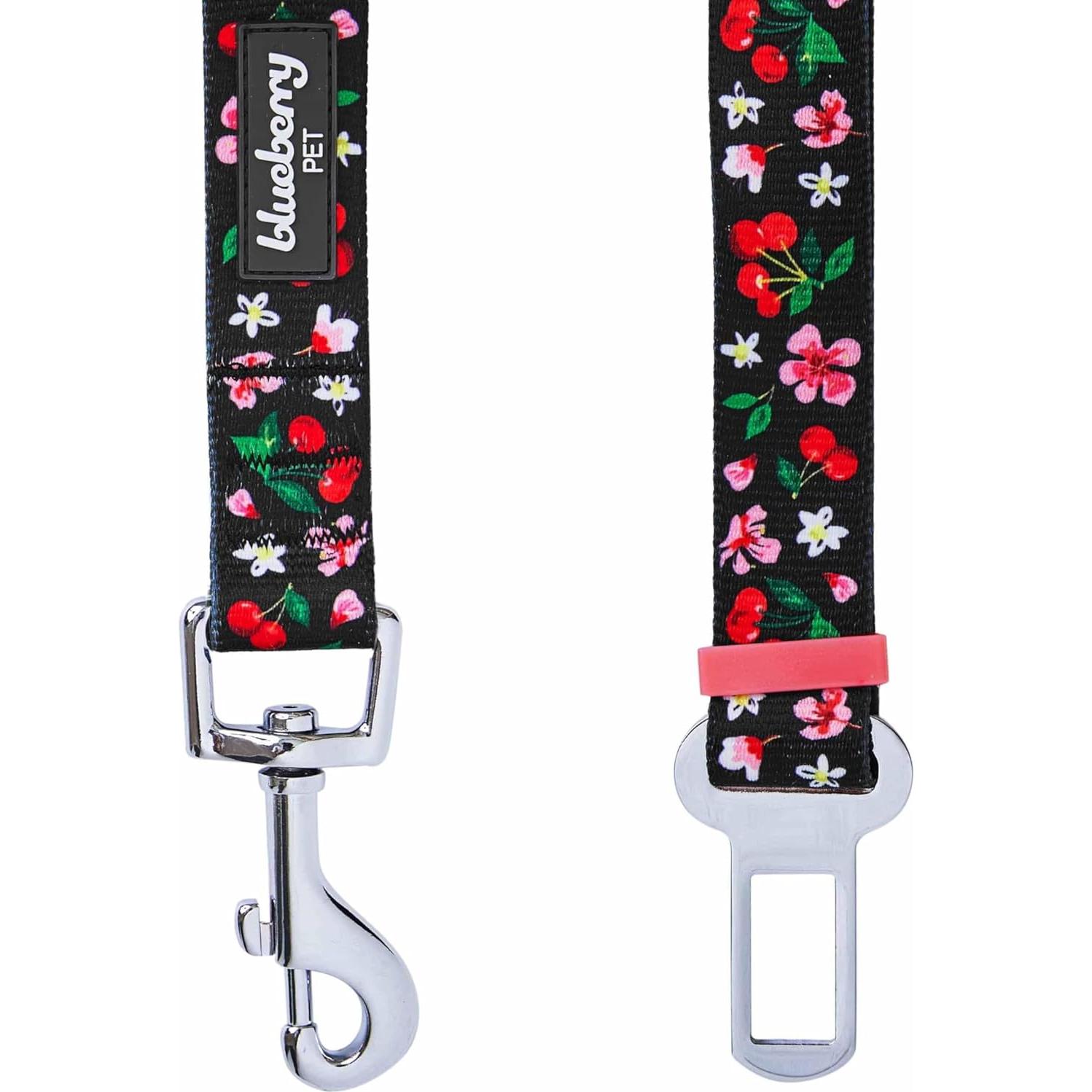 Cinturón de Seguridad Ajustable Blueberry Pet Negro 42-65 cm