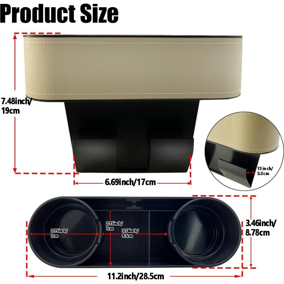 Organizador de Soporte para Tazas de Auto BTEXPECT Beige