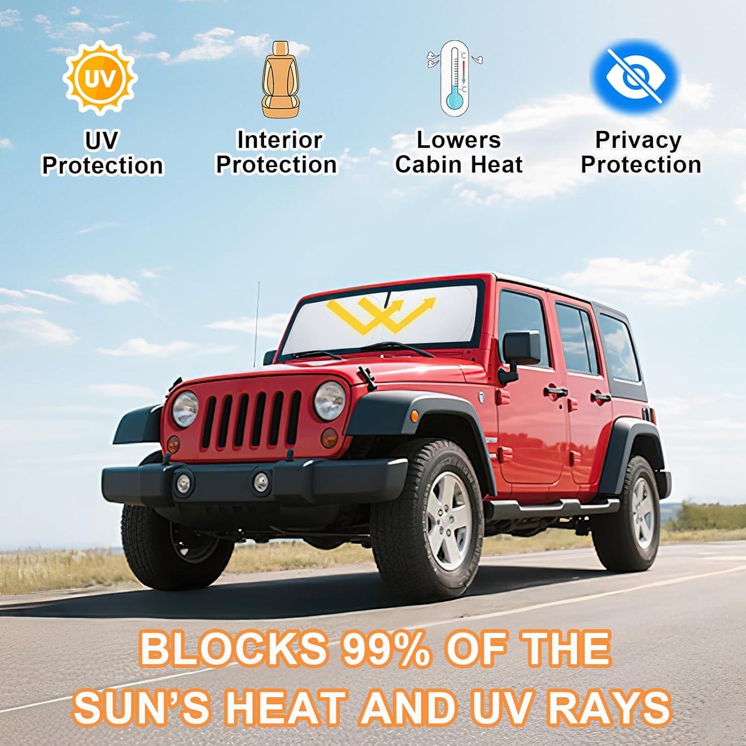 Protector Solar Parabrisas Jeep Wrangler JK 2007-2018 PIMCAR