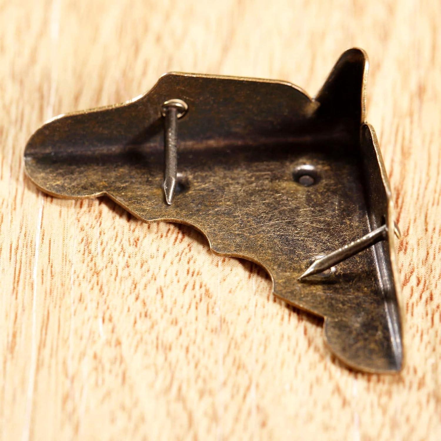 Protector de Esquinas de Latón Antiguo Dophee 8 Piezas