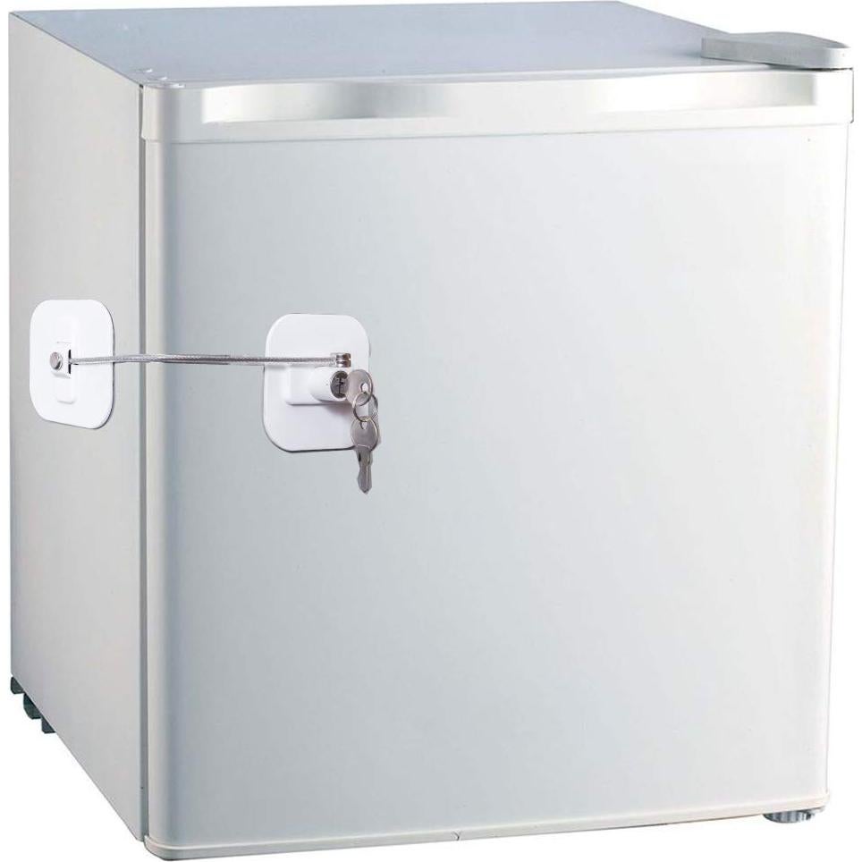 Cerradura de Refrigerador BAOWEIJD Blanca con Llave y Adhesivos