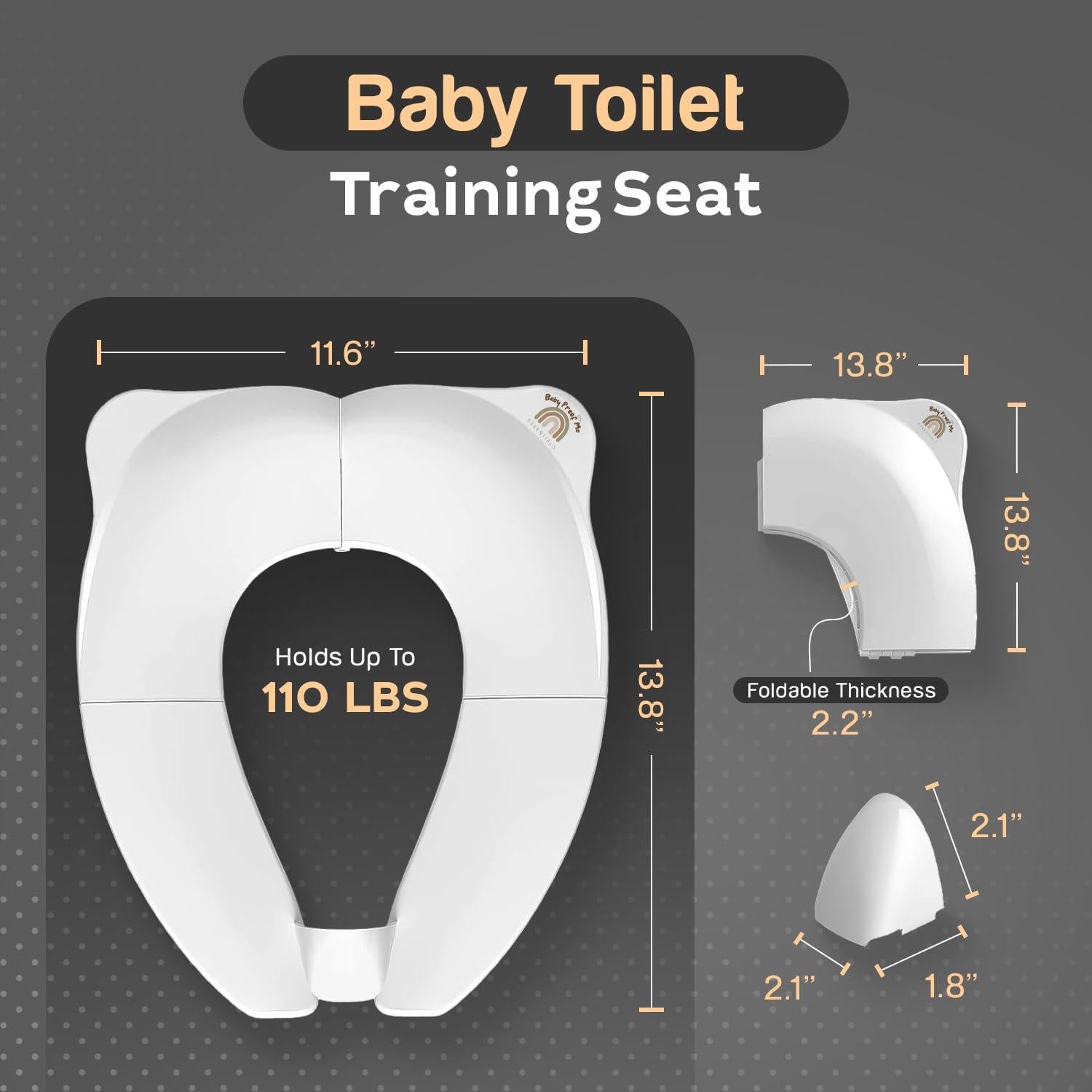 Asiento de Entrenamiento Plegable Baby Proof Me - Blanco