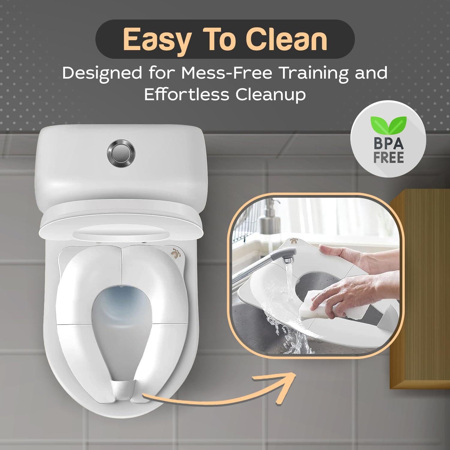 Asiento de Entrenamiento Plegable Baby Proof Me - Blanco