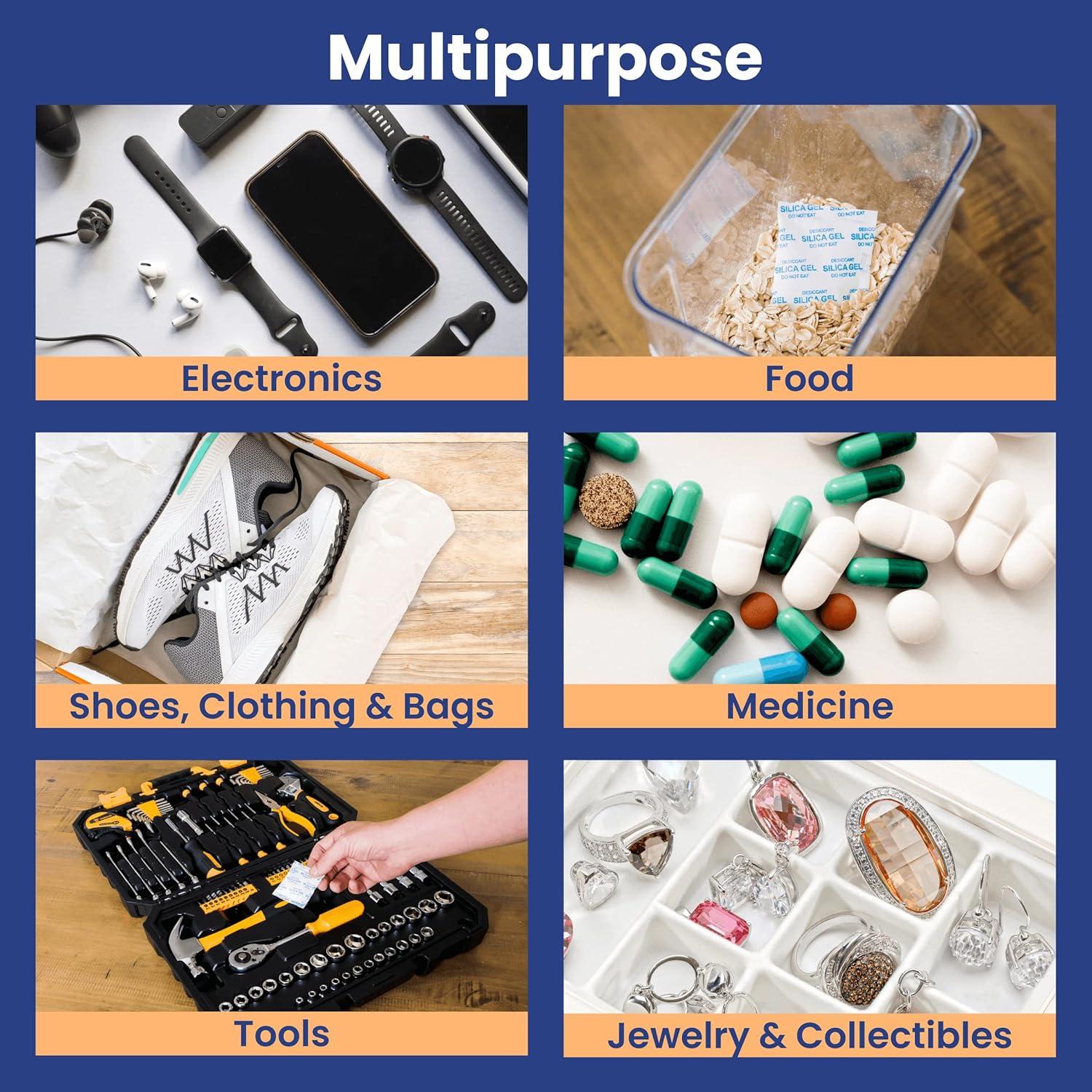 Paquetes de Gel de Sílice Deshidratante Wallaby 5g - 20 Unidades