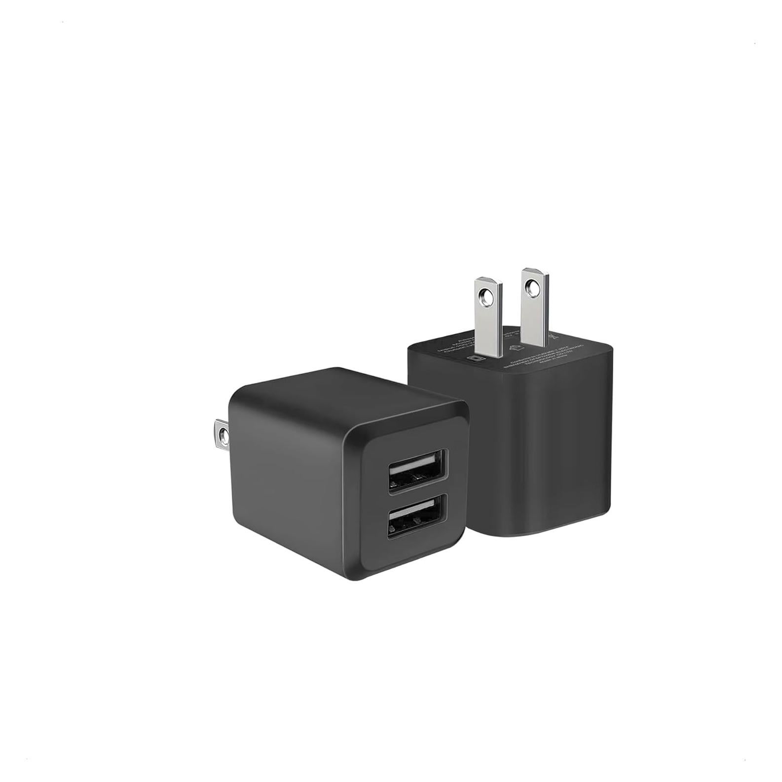 Cargador de Pared USB Doble Puerto 2.4A Negro SHENZHEN