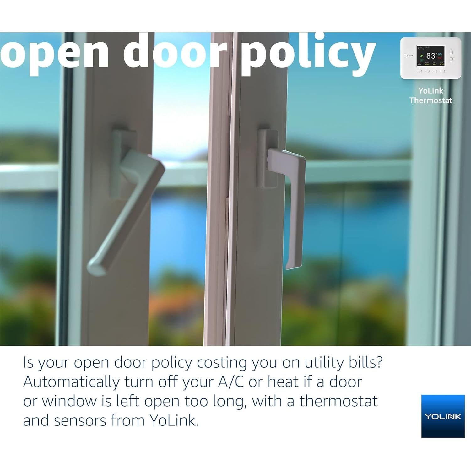 Termostato Inteligente YoLink con Hub, Compatible Bomba de Calor