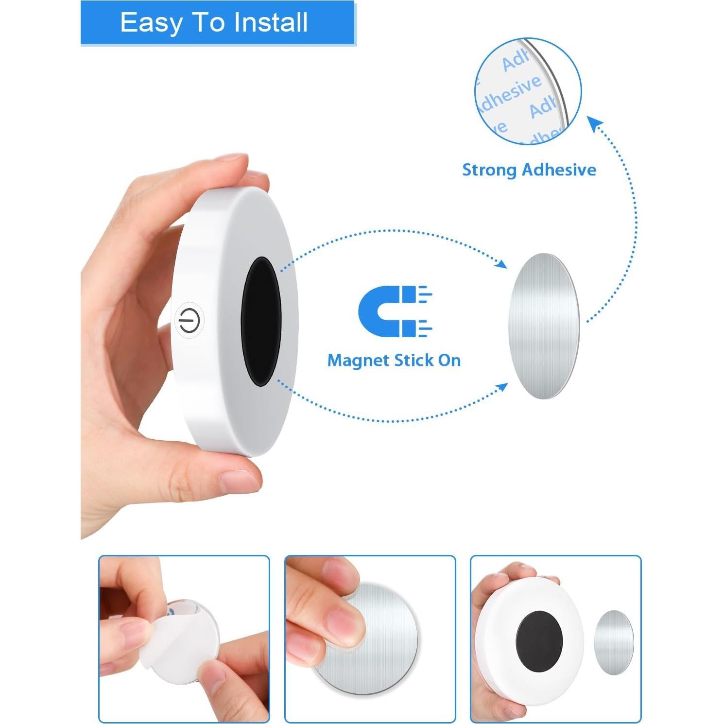 Luces Táctiles WILLED 3000K Regulables Recargables LED 2 Pzas