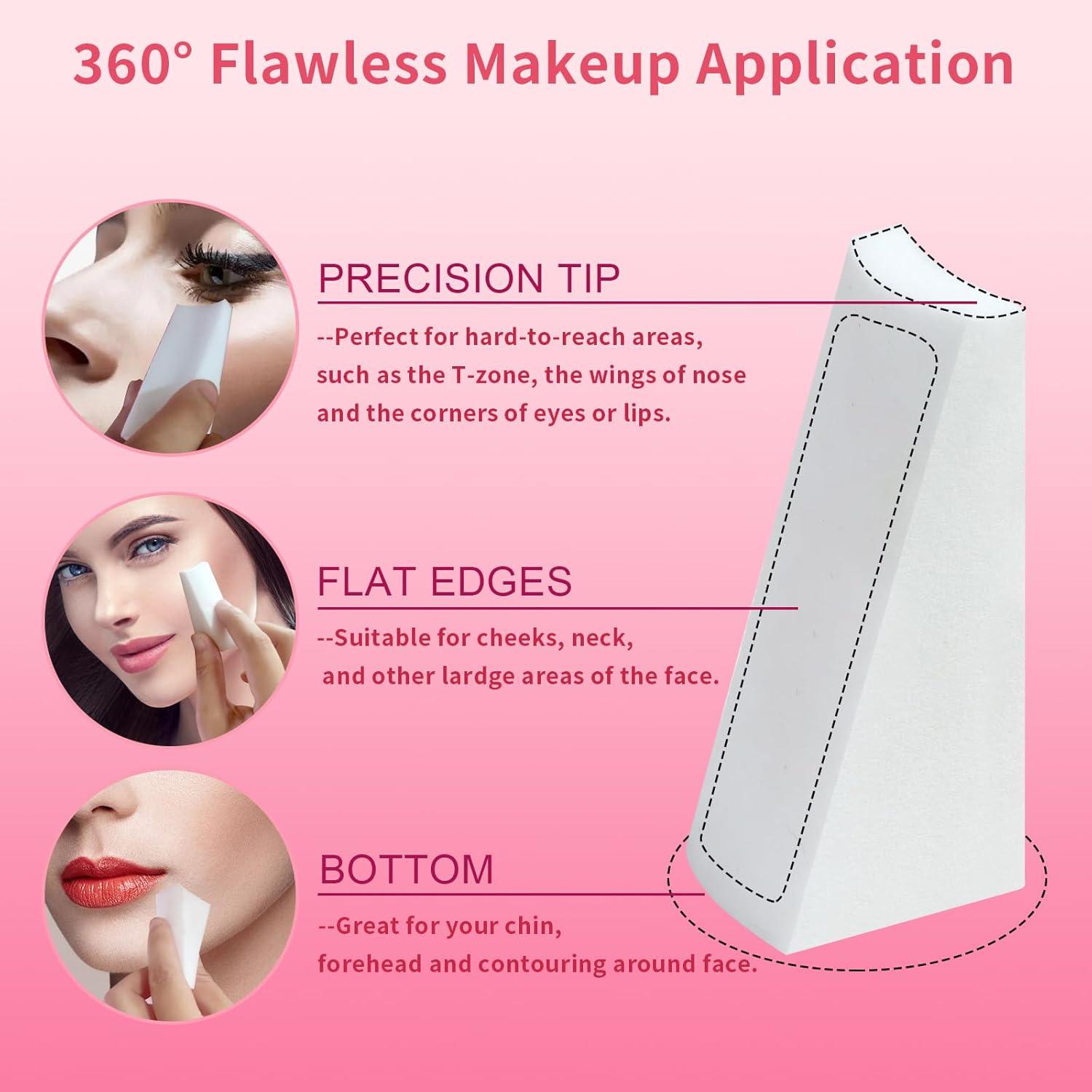 Esponjas de Maquillaje en Cuña Fauxomor 108 Pcs Libre de Látex