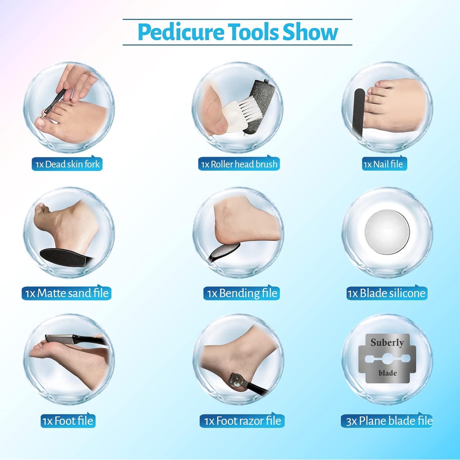 Removedor de Callos Eléctrico Heeles ZCX-4B, 4 Cabezas, Recargable