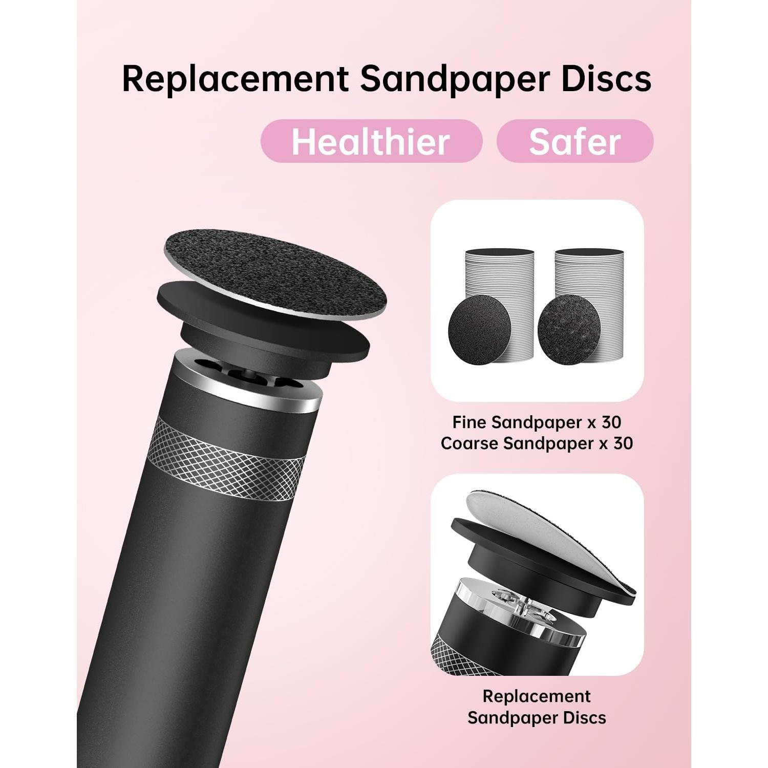 Removedor de Callos Eléctrico Tohecu FCM-08 Negro con 60 Discos