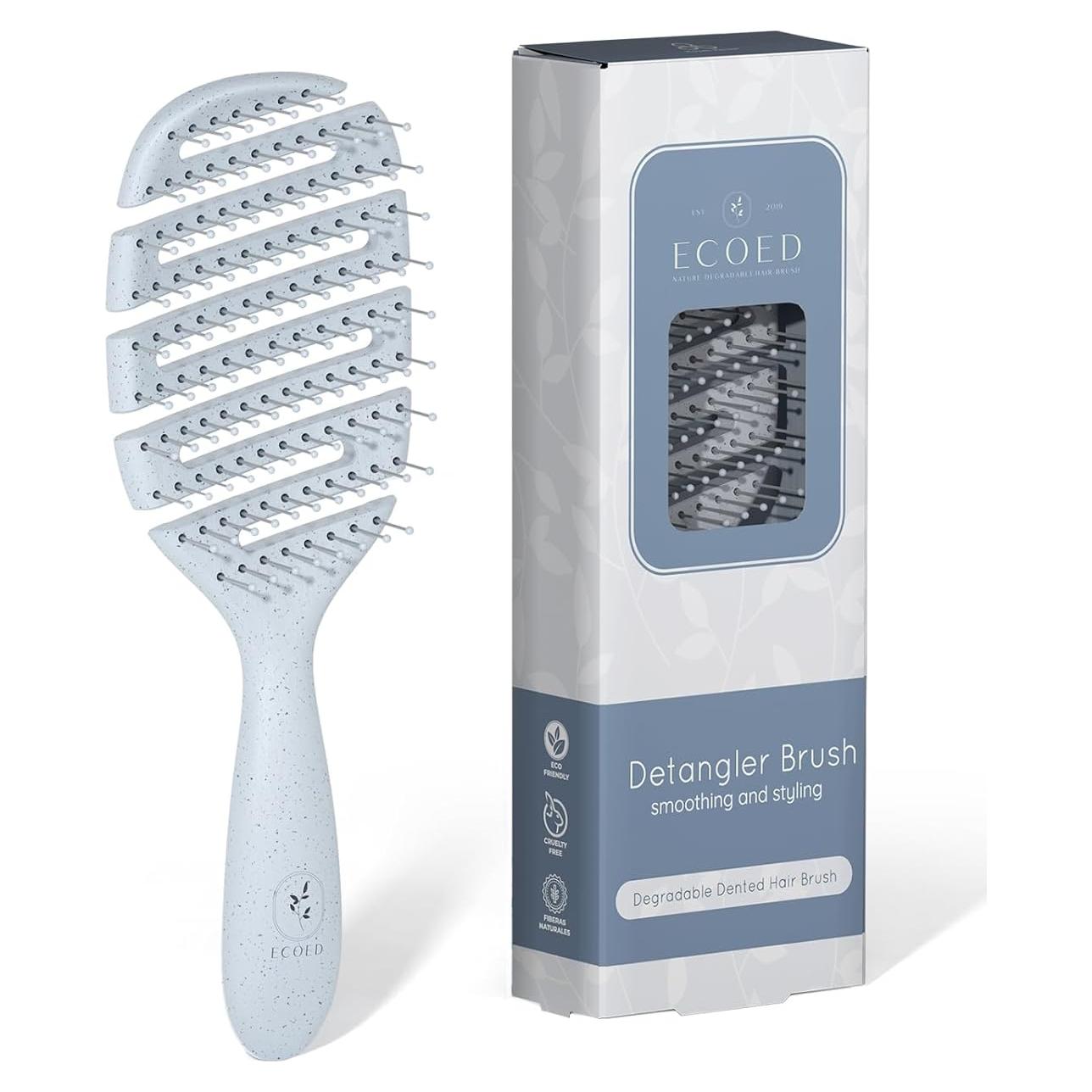 Cepillo Desenredante Ventilado Ecoed Azul para Todo Tipo de Cabello