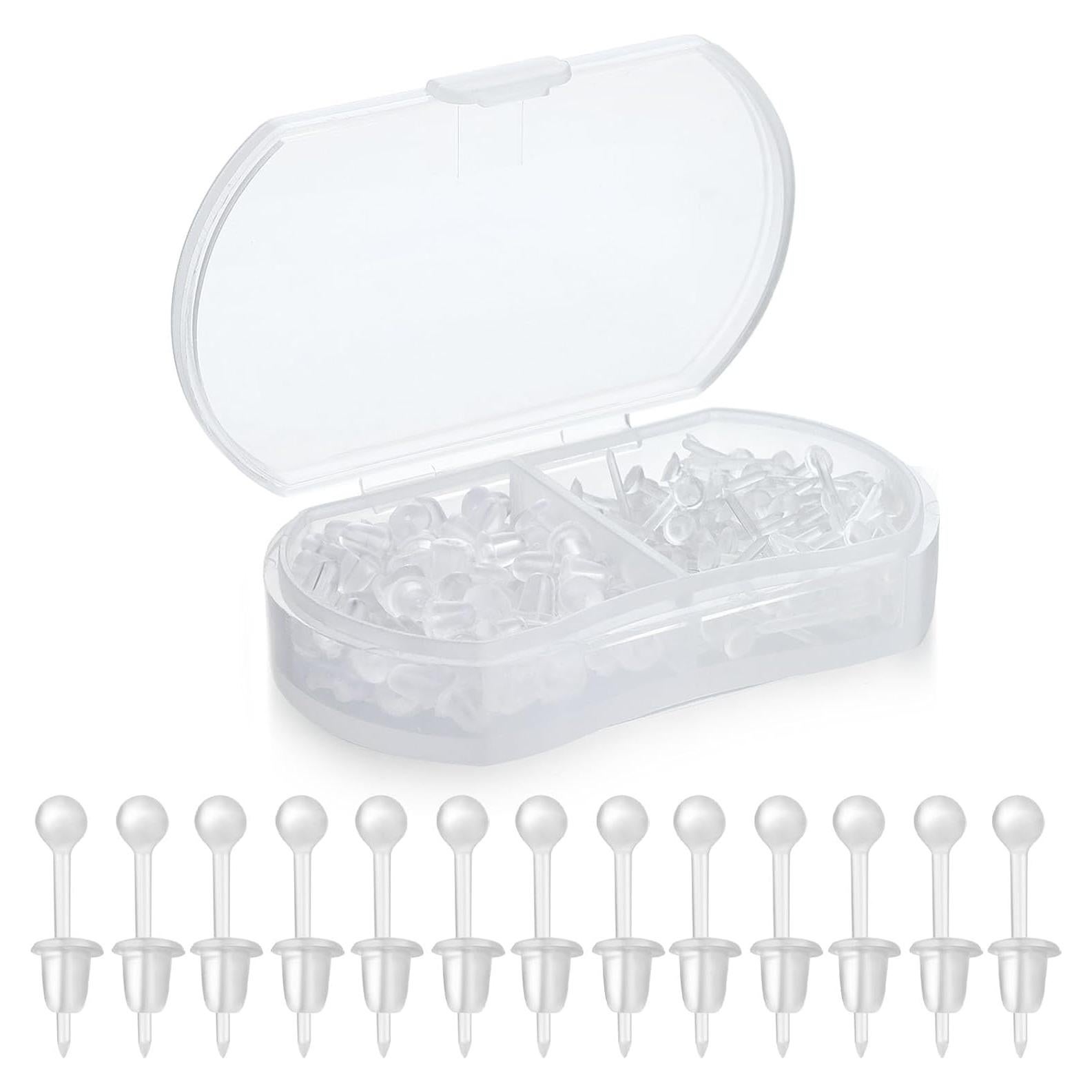 Pendientes de plástico Formulen 200 piezas hipoalergénicos 3 mm