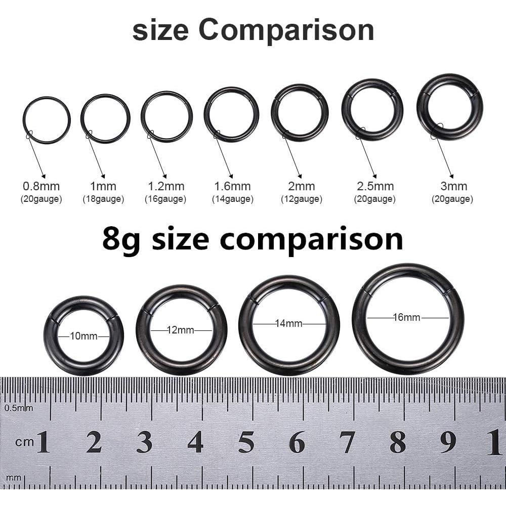 Aro de Nariz Hipoalergénico ORANGELOVE 8g 10mm Acero 316L
