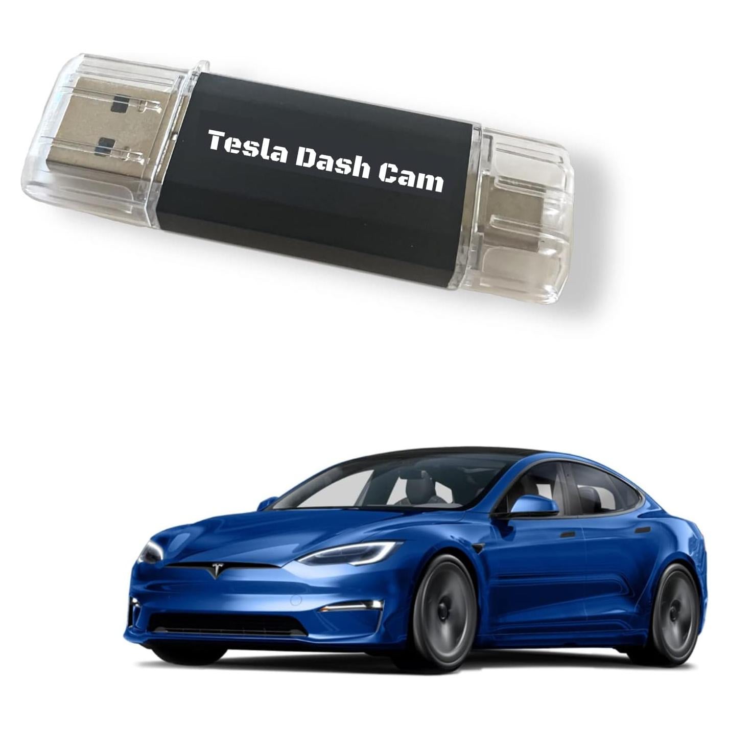 Unidad Flash USB 128 GB Tesla Modo Sentry Doble Cara