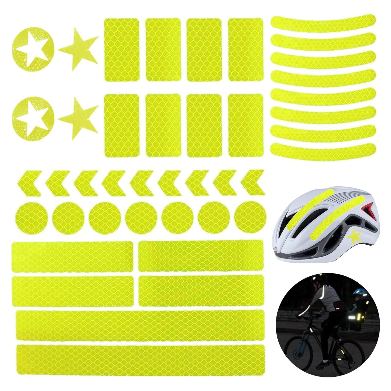 42 Calcomanías Reflectantes DXMWWTP para Bicicleta y Casco