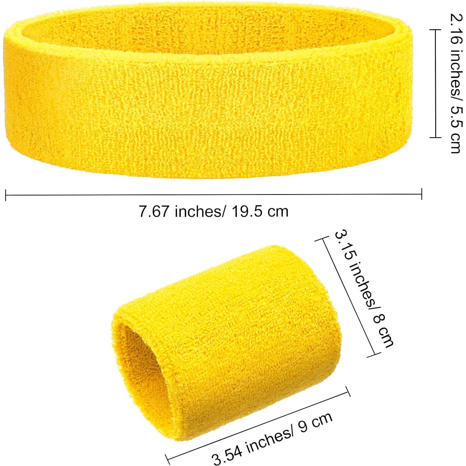 Conjunto de Muñequera y Diadema Deportiva Skylety 18 Pcs