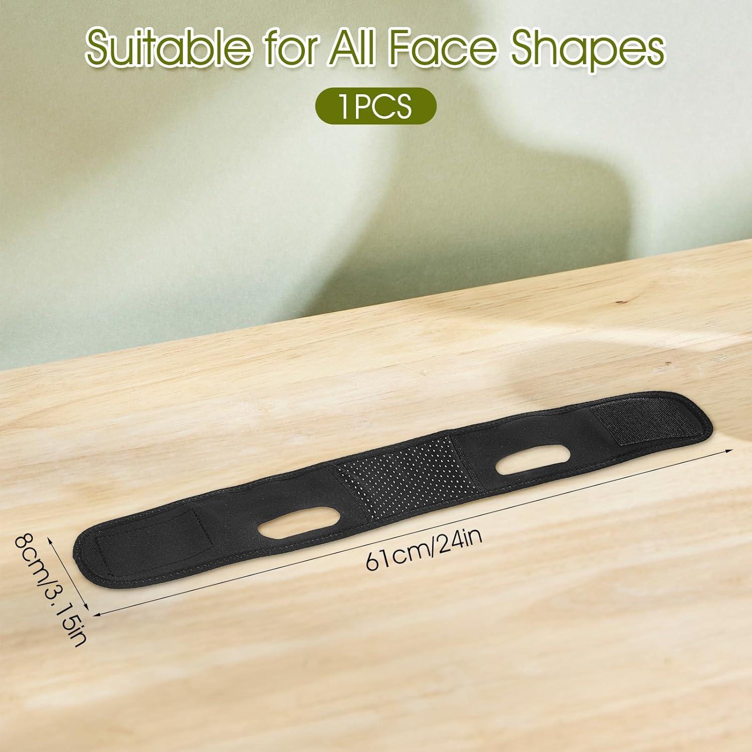 Mascarilla Reutilizable Elevadora de Mandíbula CIATBYYJ Negro M