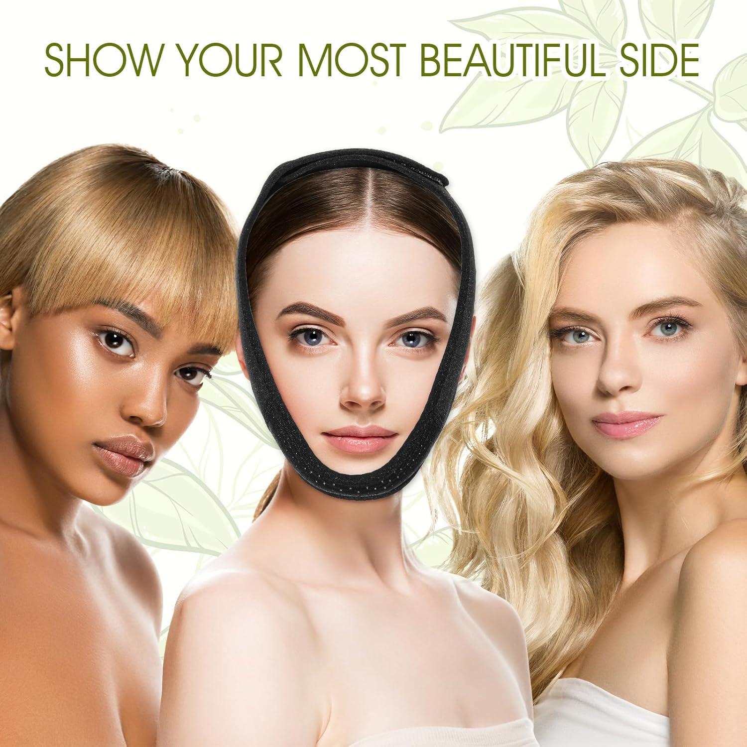 Mascarilla Reutilizable Elevadora de Mandíbula CIATBYYJ Negro M