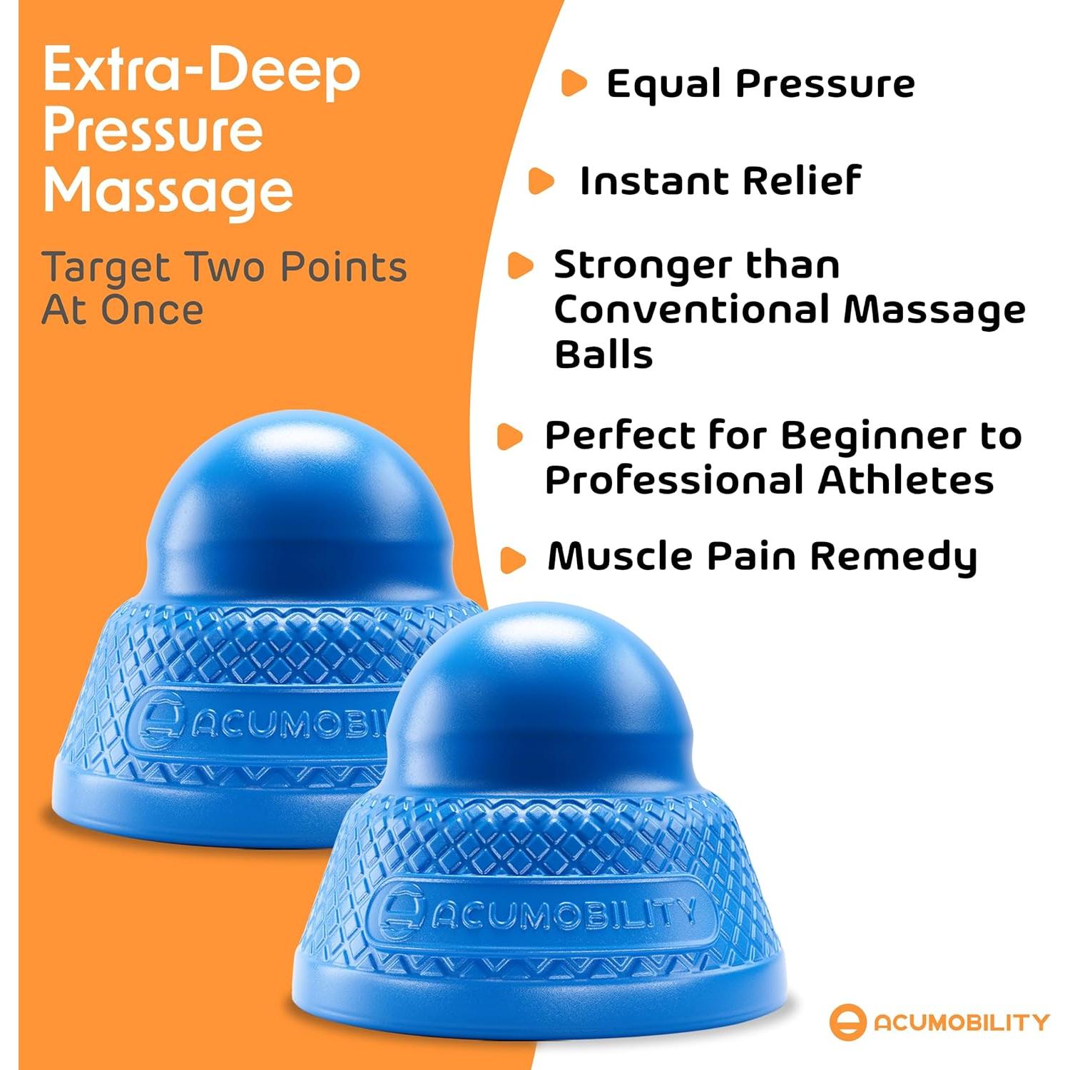 Bolas de Masaje Acumobility - 2 Paquete para Alivio Muscular