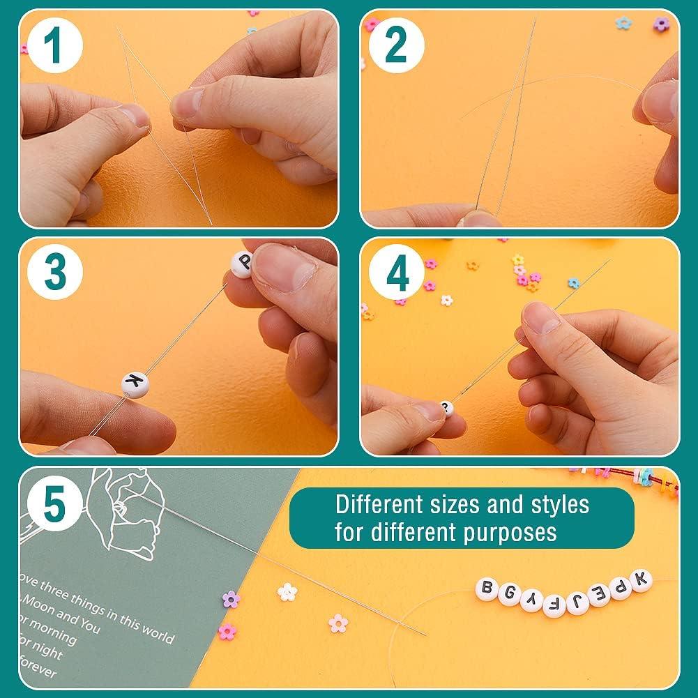 Conjunto de Agujas para Beading UOOU 34 Pcs con Dedal y Enhebradores