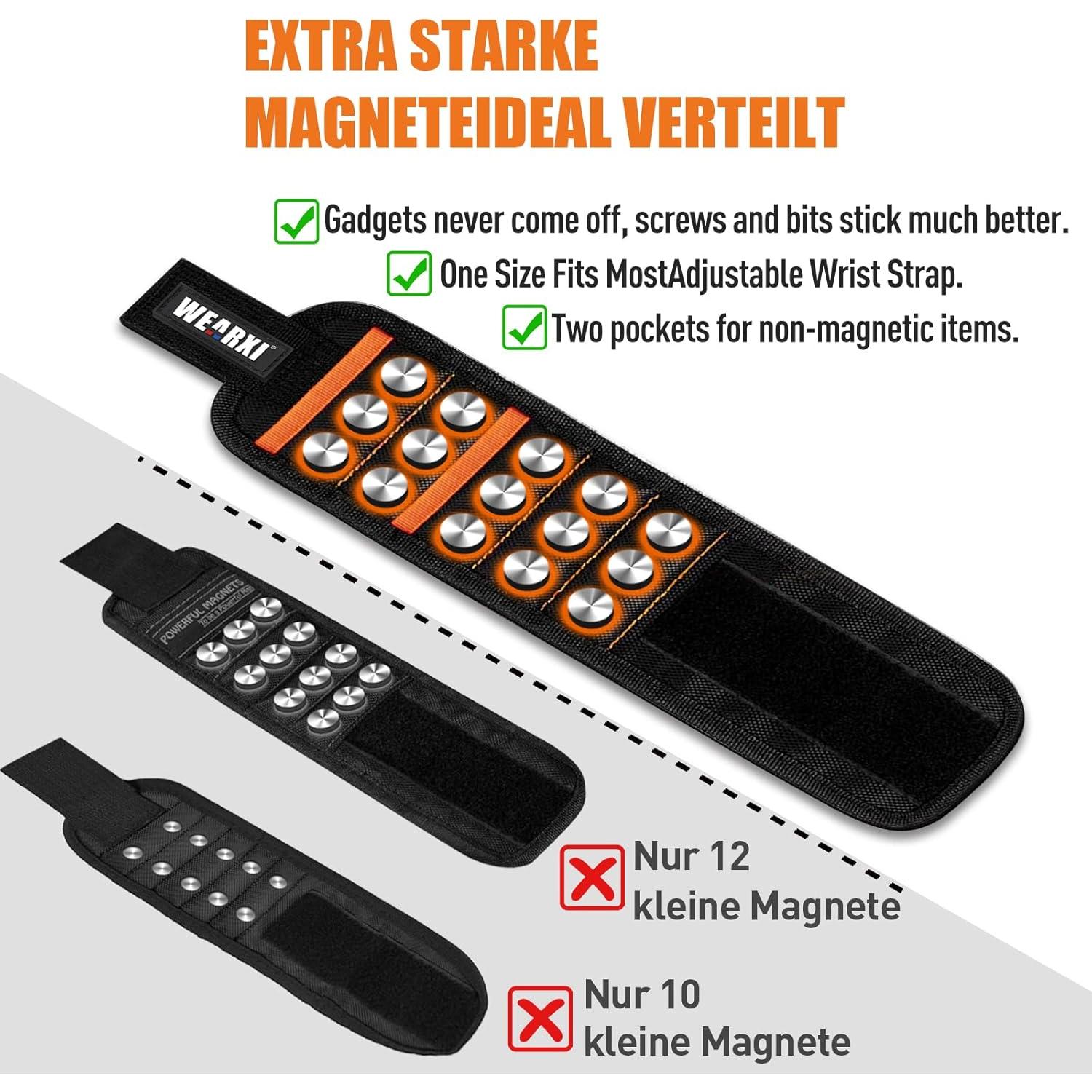 WEARXI Pulsera Magnética Ajustable para Hombres - Regalo Único