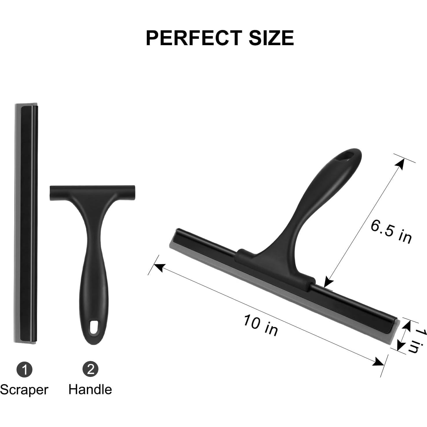 Limpiaparabrisas de Ducha SetSail 25.4 cm Acero Inoxidable