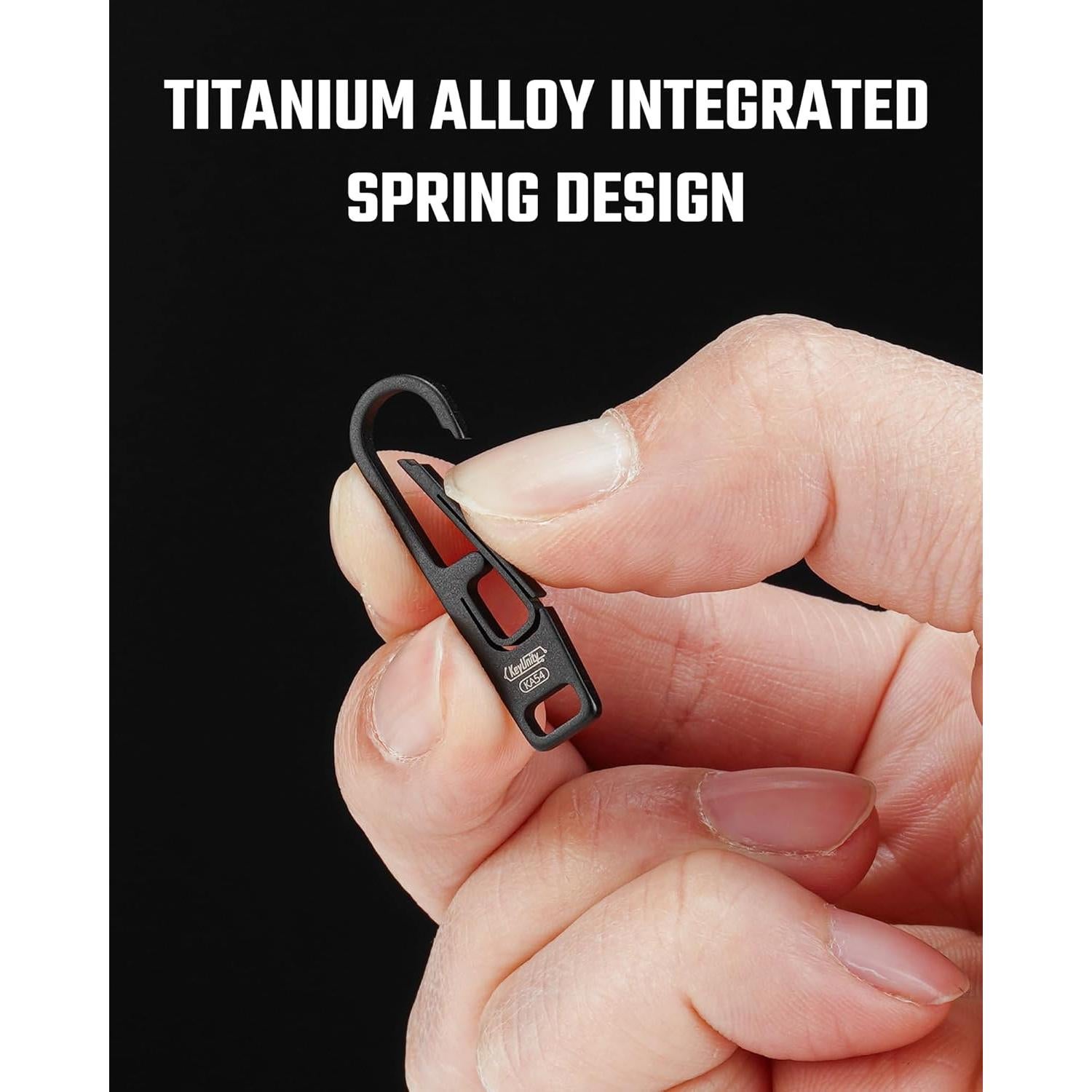 Tirador de Cremallera de Titanio KeyUnity KA54 - Reparación Universal (2 Piezas)