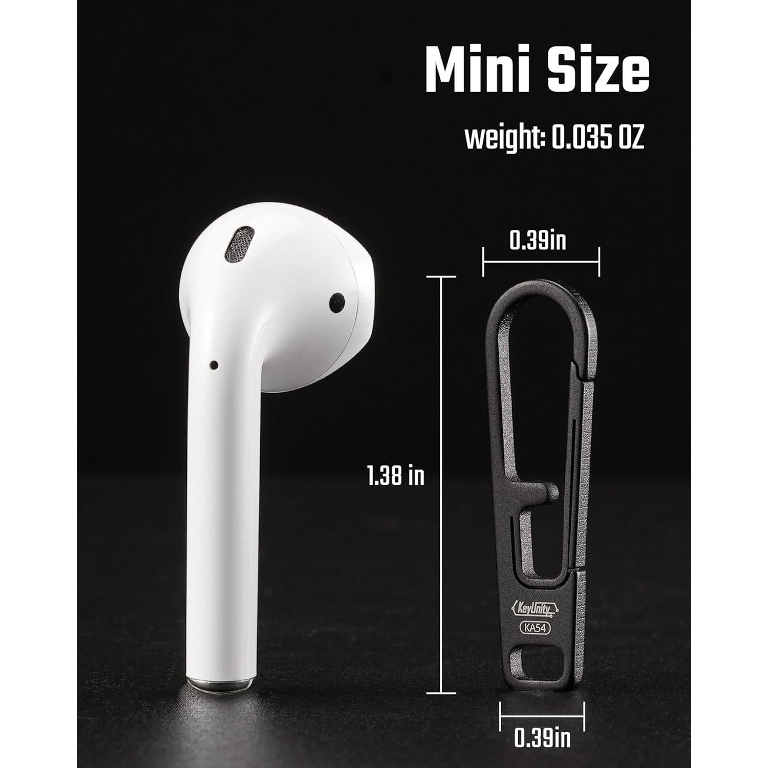 Tirador de Cremallera de Titanio KeyUnity KA54 - Reparación Universal (2 Piezas)