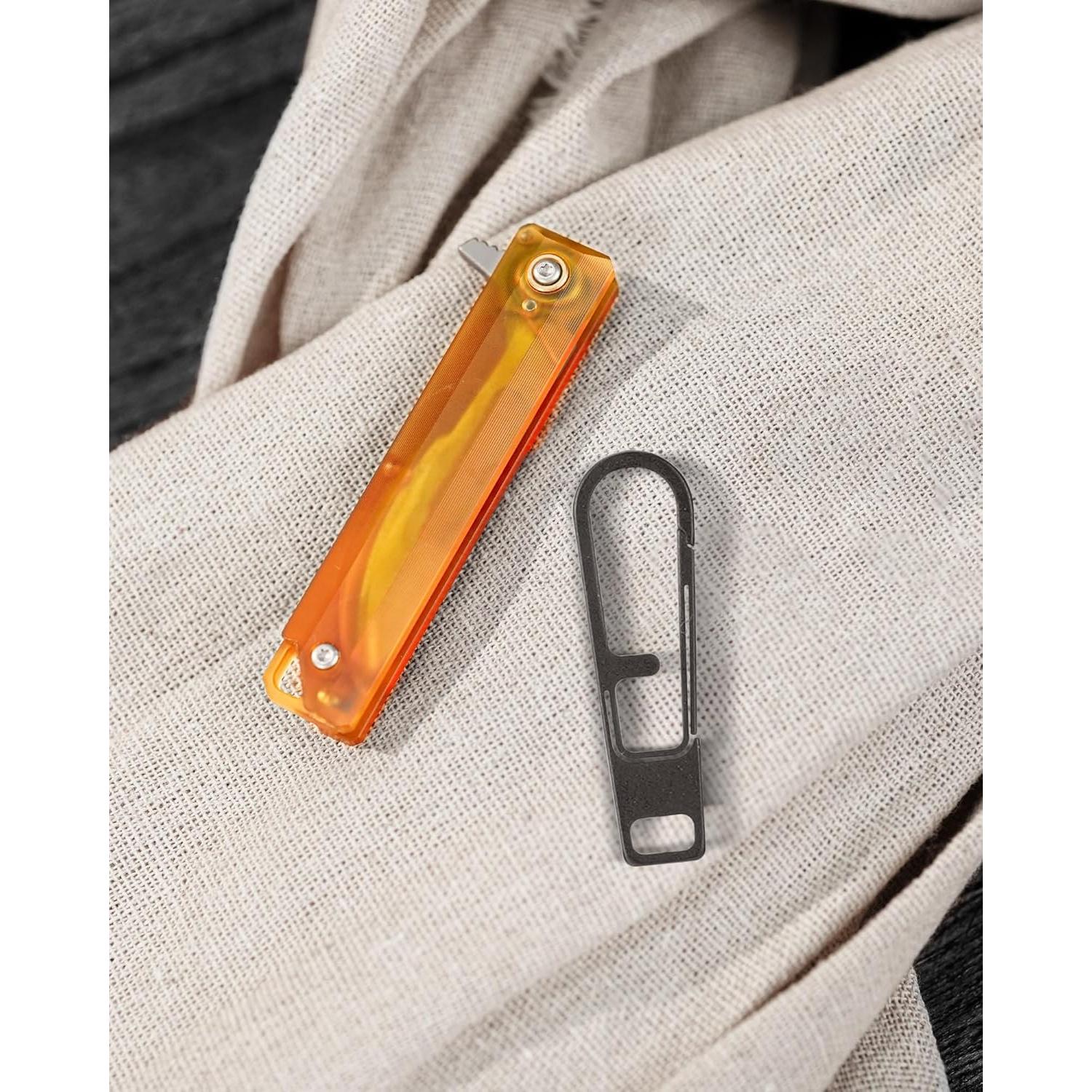 Tirador de Cremallera de Titanio KeyUnity KA54 - Reparación Universal (2 Piezas)