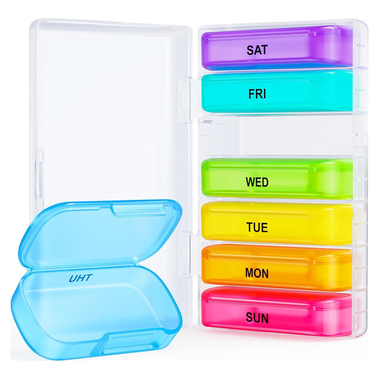 Organizador de Pastillas ZIKEE 7 Días Extra Grande 15.6x9.5cm