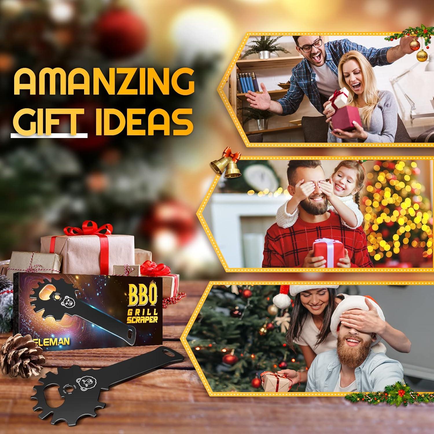 Raspador de Parrilla BBQ HELEMAN 12 en 1 Acero Inoxidable