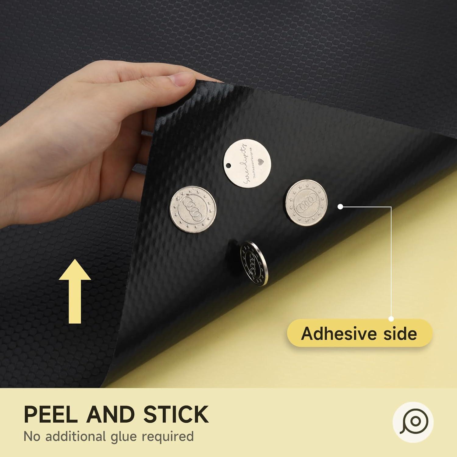 Forro Adhesivo para Estantes WochiTV 30x150 cm Negro EVA