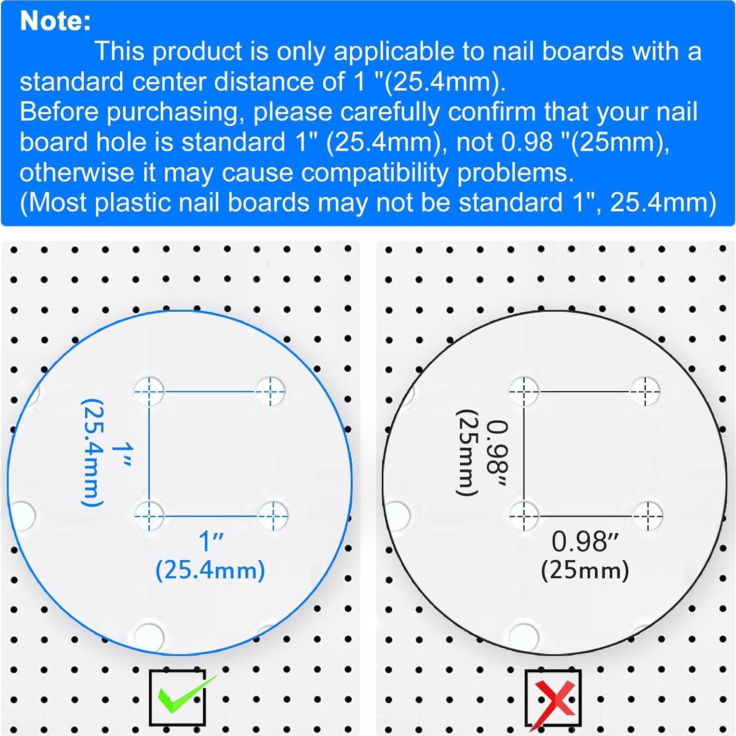 Kit Organizador de Accesorios para Tablero de Clavos Daanxw 310PCS