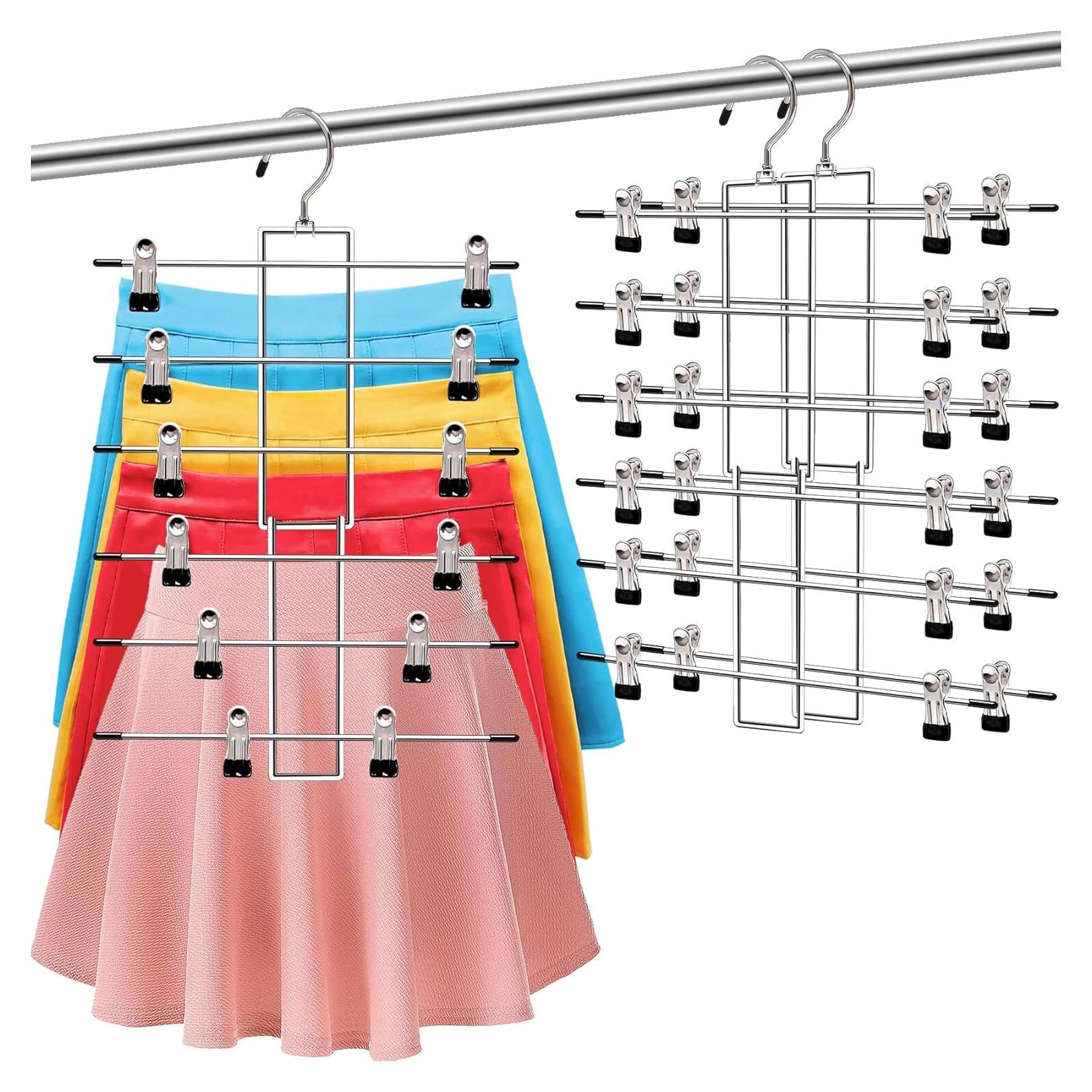 Perchas para Pantalones SHUKEEKA, 6 Niveles, Ahorra Espacio