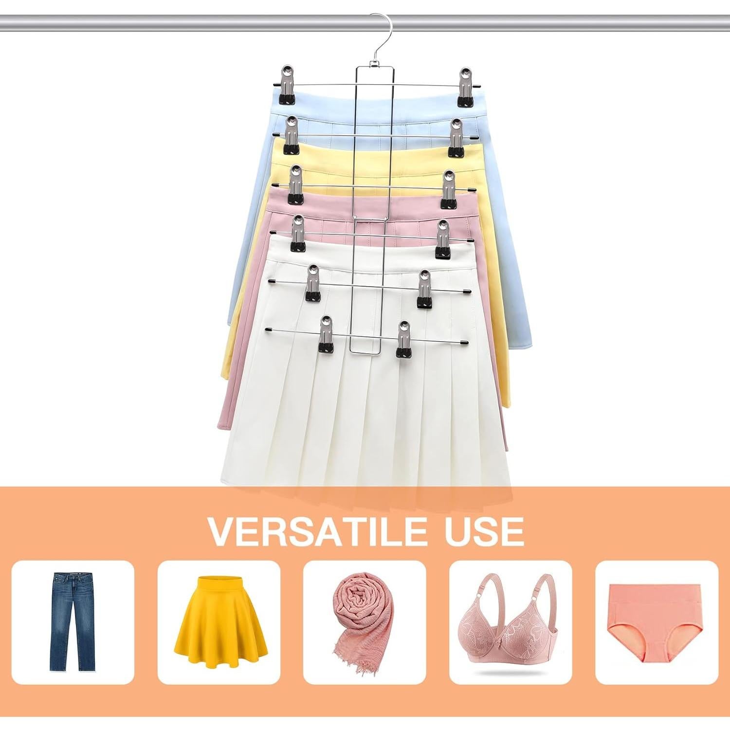 Perchas para Pantalones SHUKEEKA, 6 Niveles, Ahorra Espacio