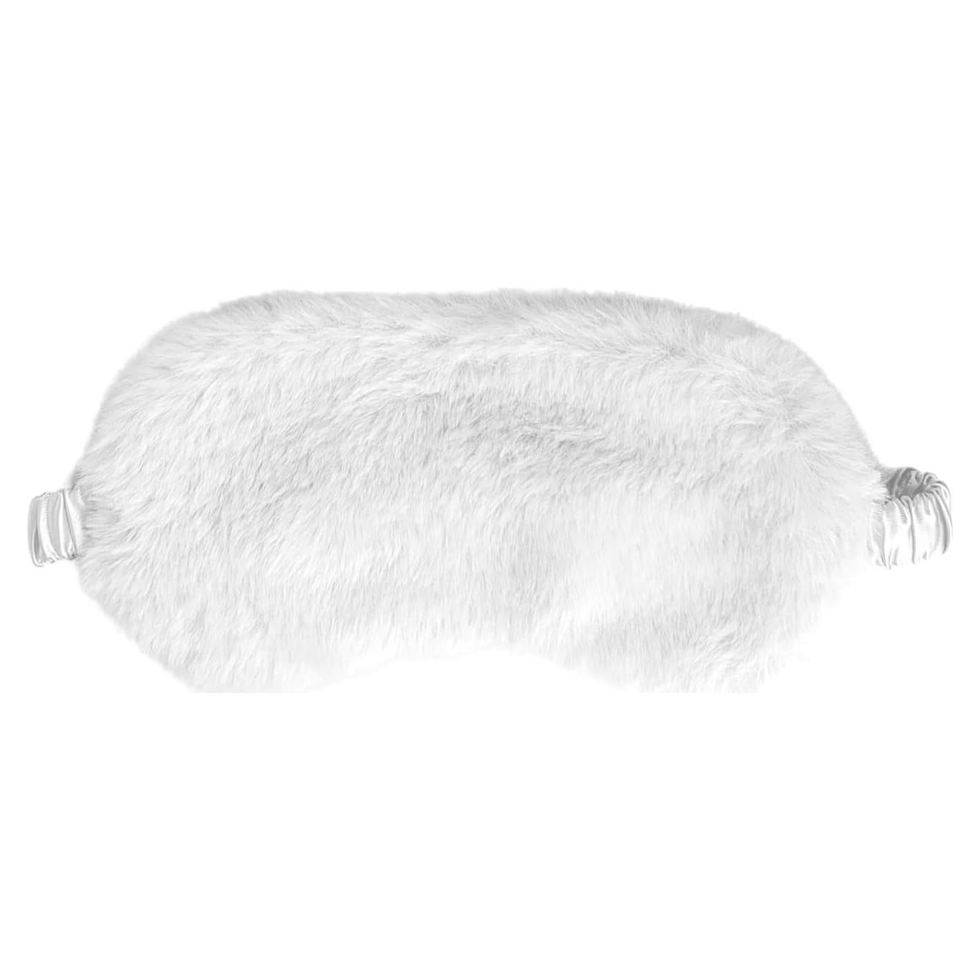 Máscara de Sueño de Peluche Beige JHFGJGH Ajustable 21x10cm