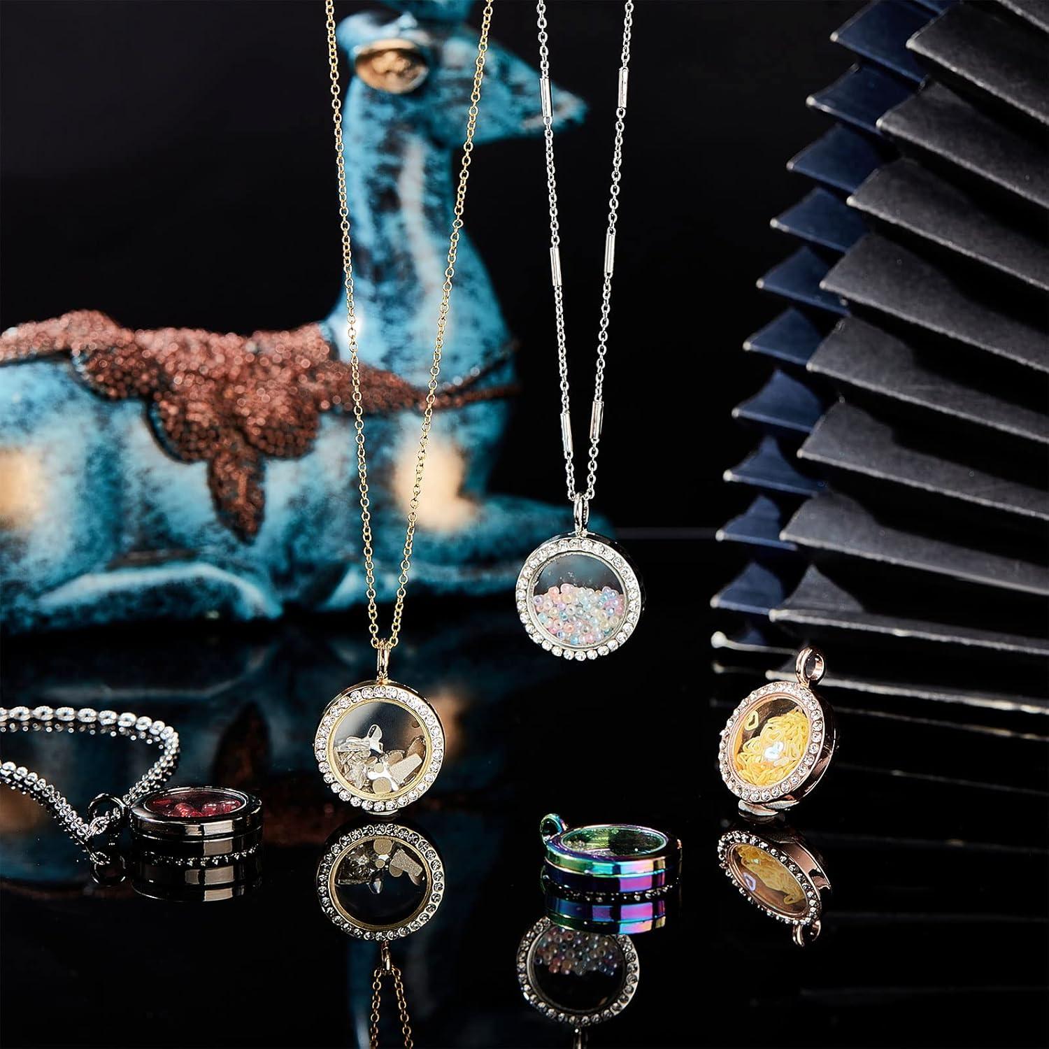 Charm de Foto Rhinestone PH PandaHall 5 Colores 25mm