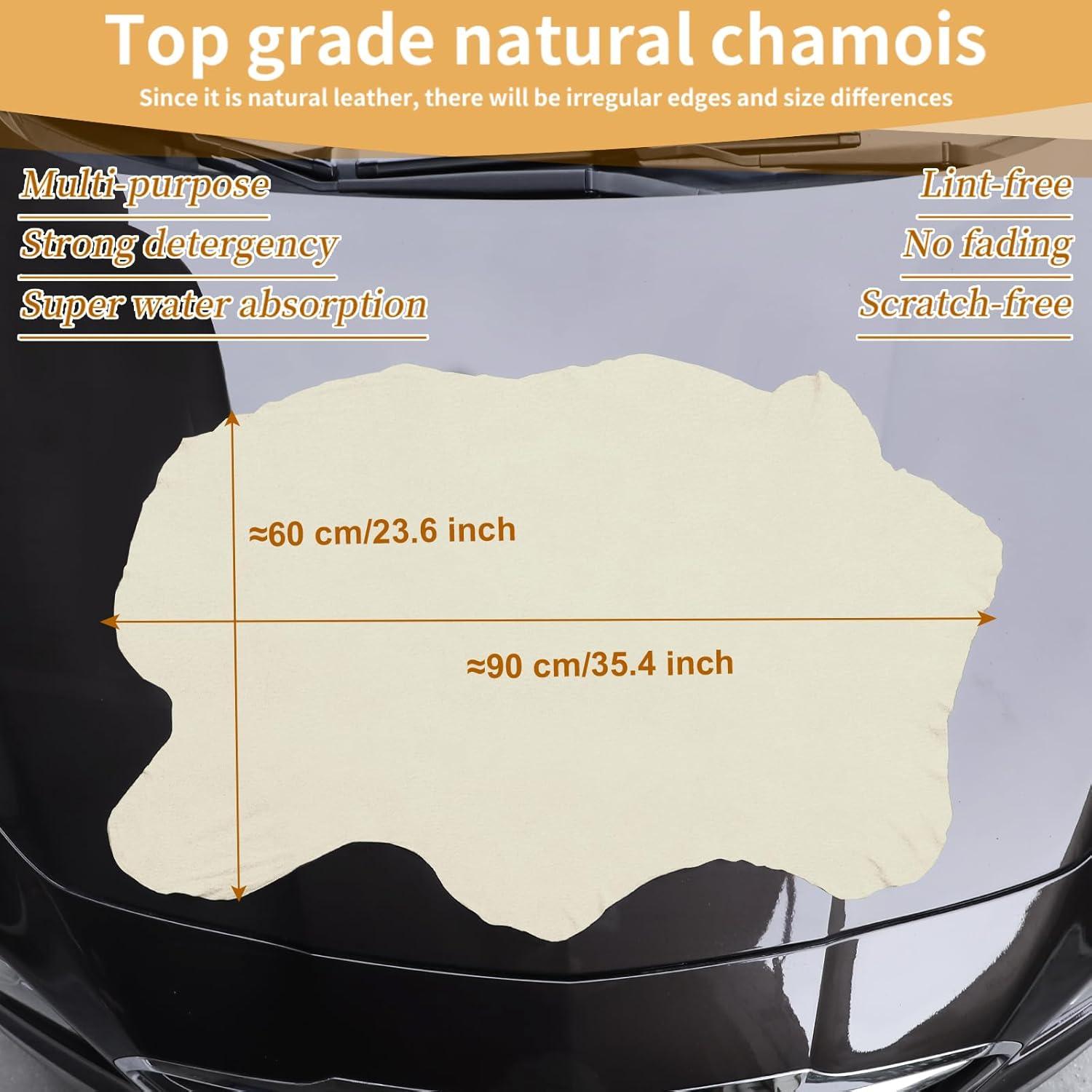 Paño de Chamois GoGoTree 90 x 60 cm Super Absorbente Sin Pelusa