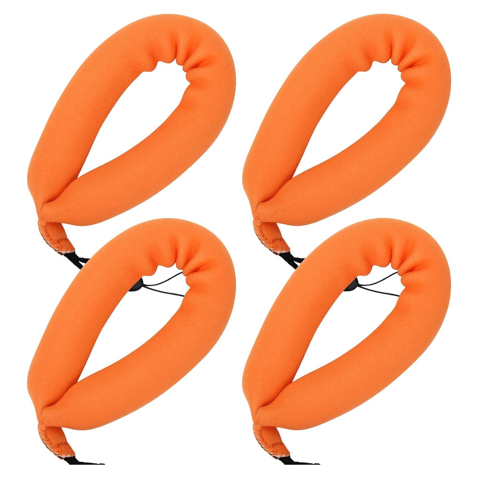 4 Correas Flotantes Impermeables para Cámara Neopreno Naranja
