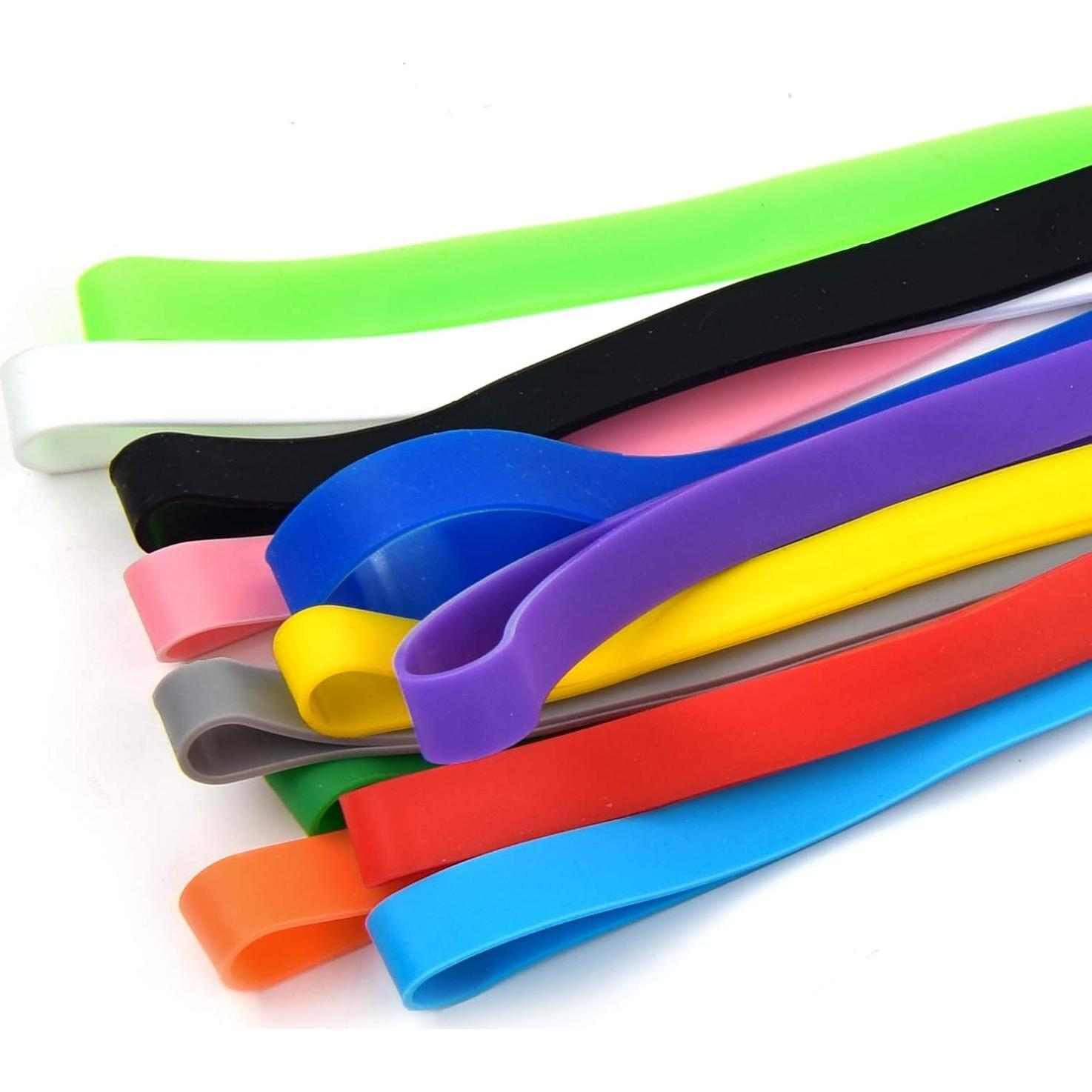 Coopay 36 Piezas Bandas de Goma de Silicona Coloridas 14-30.5 cm