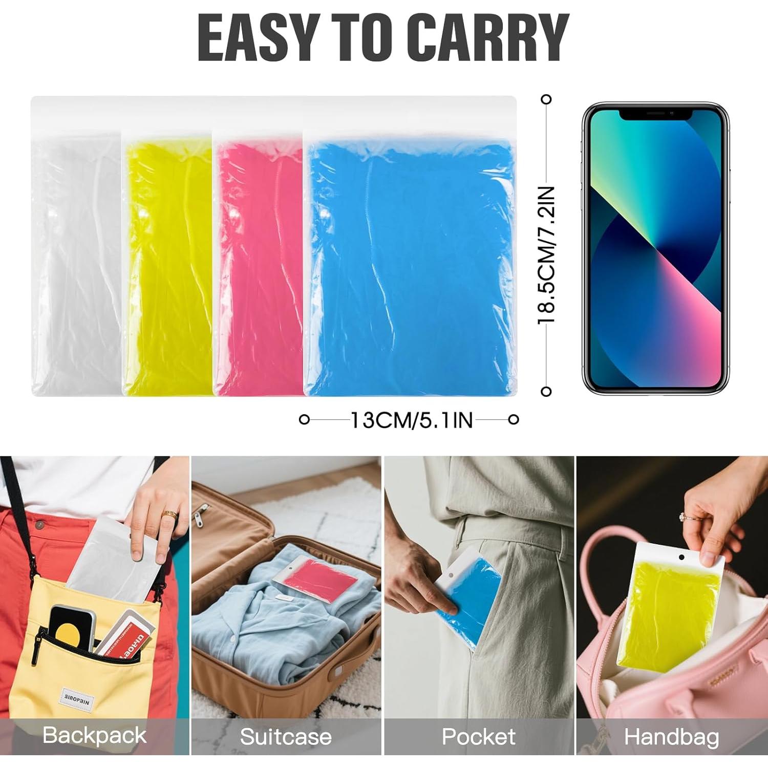 Ponchos de Lluvia Desechables 5 Piezas Multicolor 140x90cm