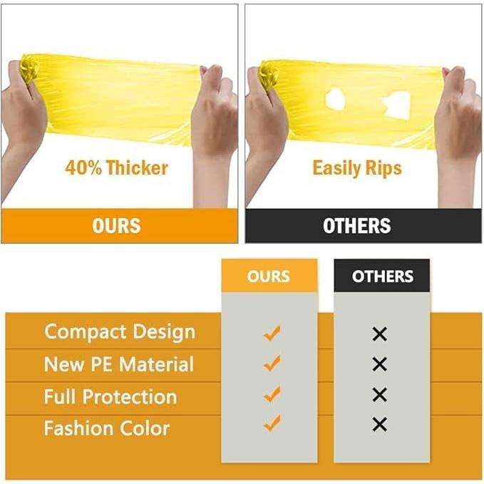 Ponchos de Lluvia Desechables 5 Piezas Multicolor 140x90cm