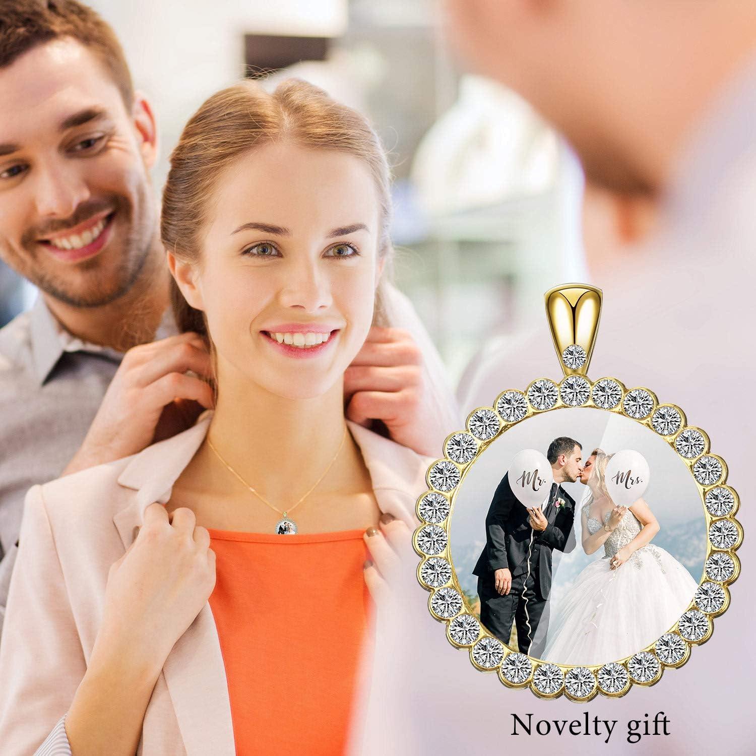 Bandejas de Colgante Hicarer 32 Piezas 25 mm Oro Rhinestone