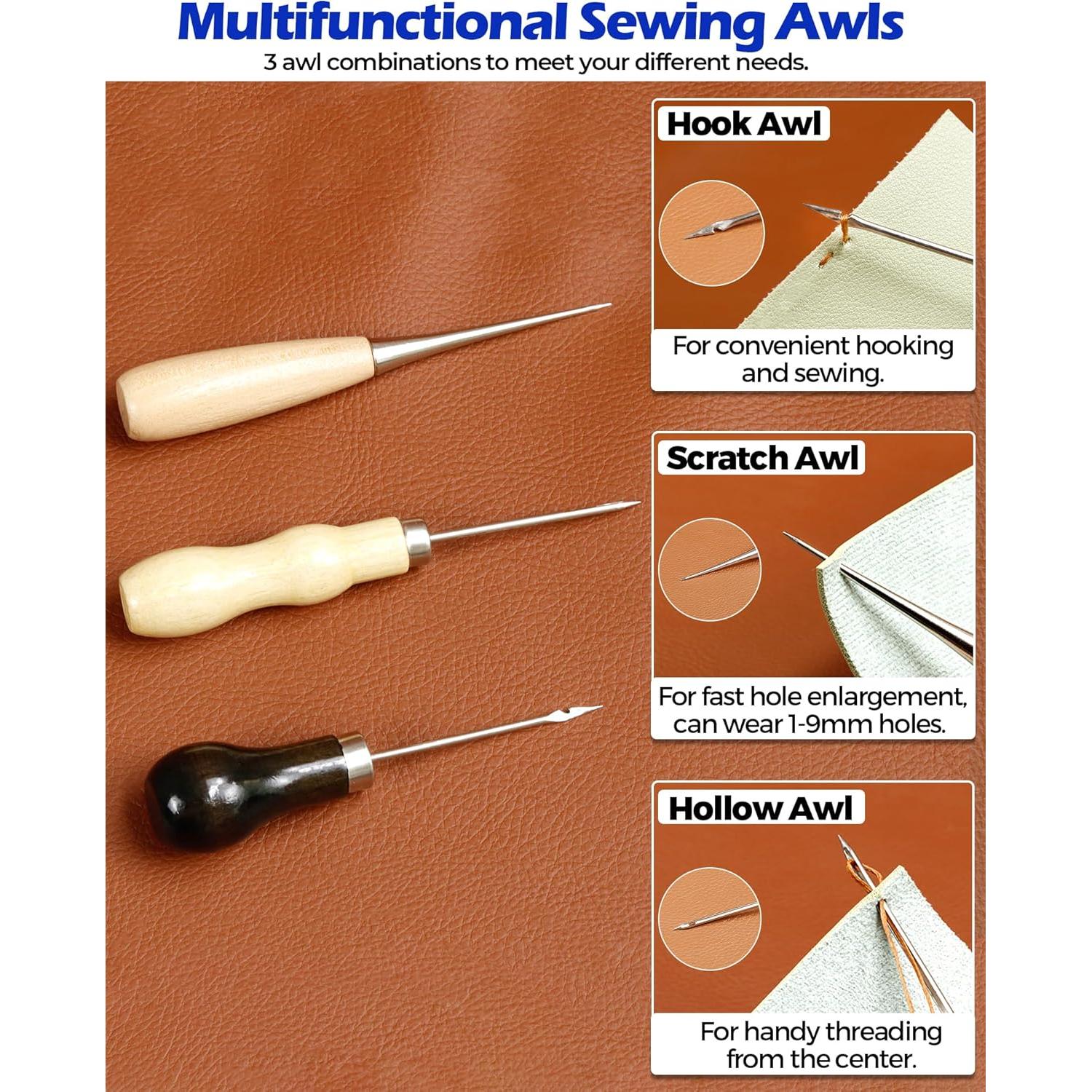 Kit de Reparación de Cuero PLANTIONAL 31 Piezas con Estuche