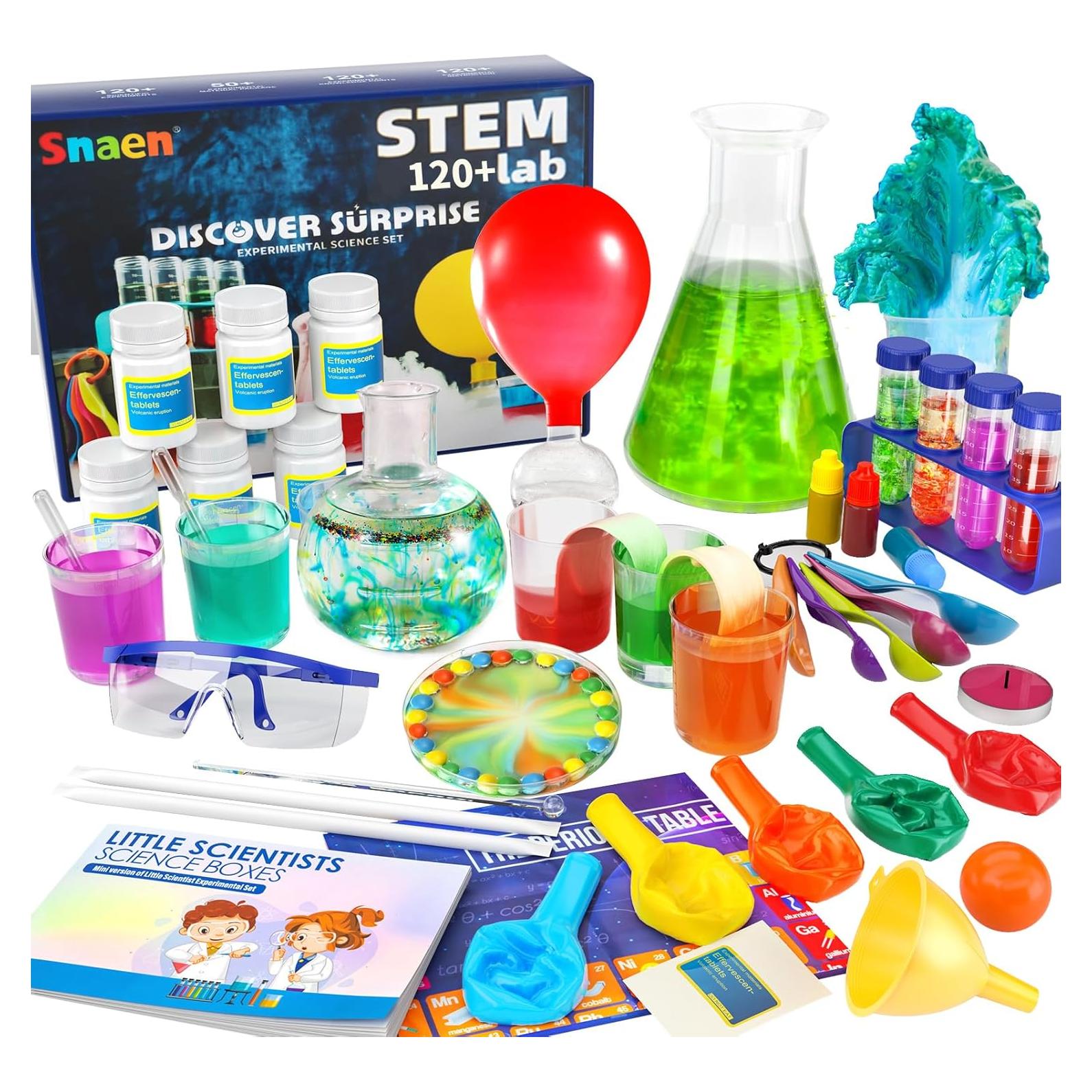 Kit de Experimentos Científicos SNAEN 220+ para Niños 3-12 Años